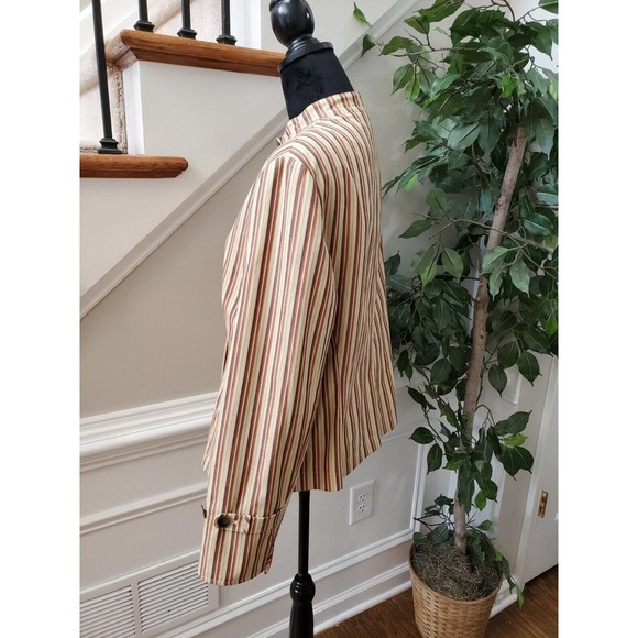 Anne Klein Women Multicolor Polyester Long Sleeve Buttons Front Jacket Blazer 14 - Picture 6 of 12